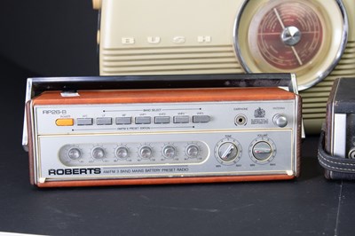 Lot 11 - ROBERTS; a teak framed R707 radio, together...