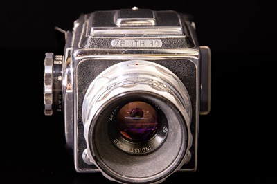 Lot 53 - ZENITH; an 80 camera with accessories and...