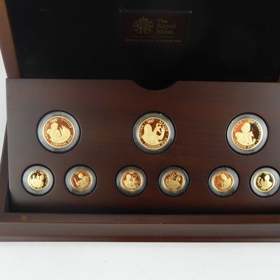 Lot 811 - ROYAL MINT; 'The Gold Series', three sets,...