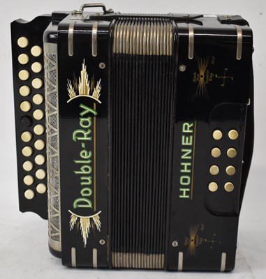 Lot 341 - A Hohner Double-Ray accordion.