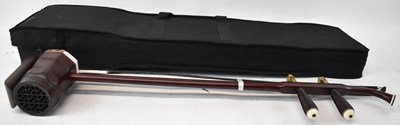 Lot 360 - A modern Chinese erhu, cased with bow.