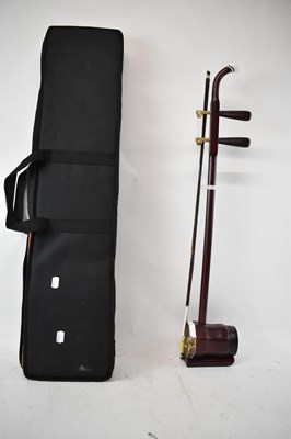 Lot 360 - A modern Chinese erhu, cased with bow.