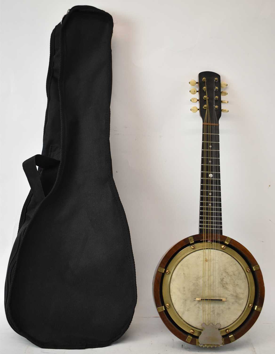 Lot 361 - An early 20th century eight string mandolin