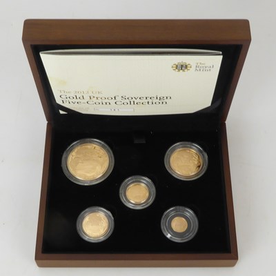 Lot 814 - 'The 2012 UK Gold Proof Sovereign Five Coin...