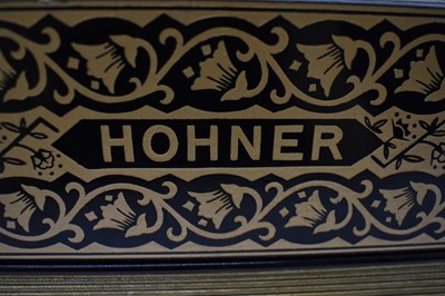 Lot 338 - A modern Hohner diatonic 2915GC accordion,...