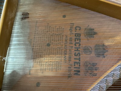 Lot 89 - A C Bechstein baby grand piano, length 180cm,...