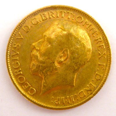 Lot 888 - A George V half sovereign 1911, George and...