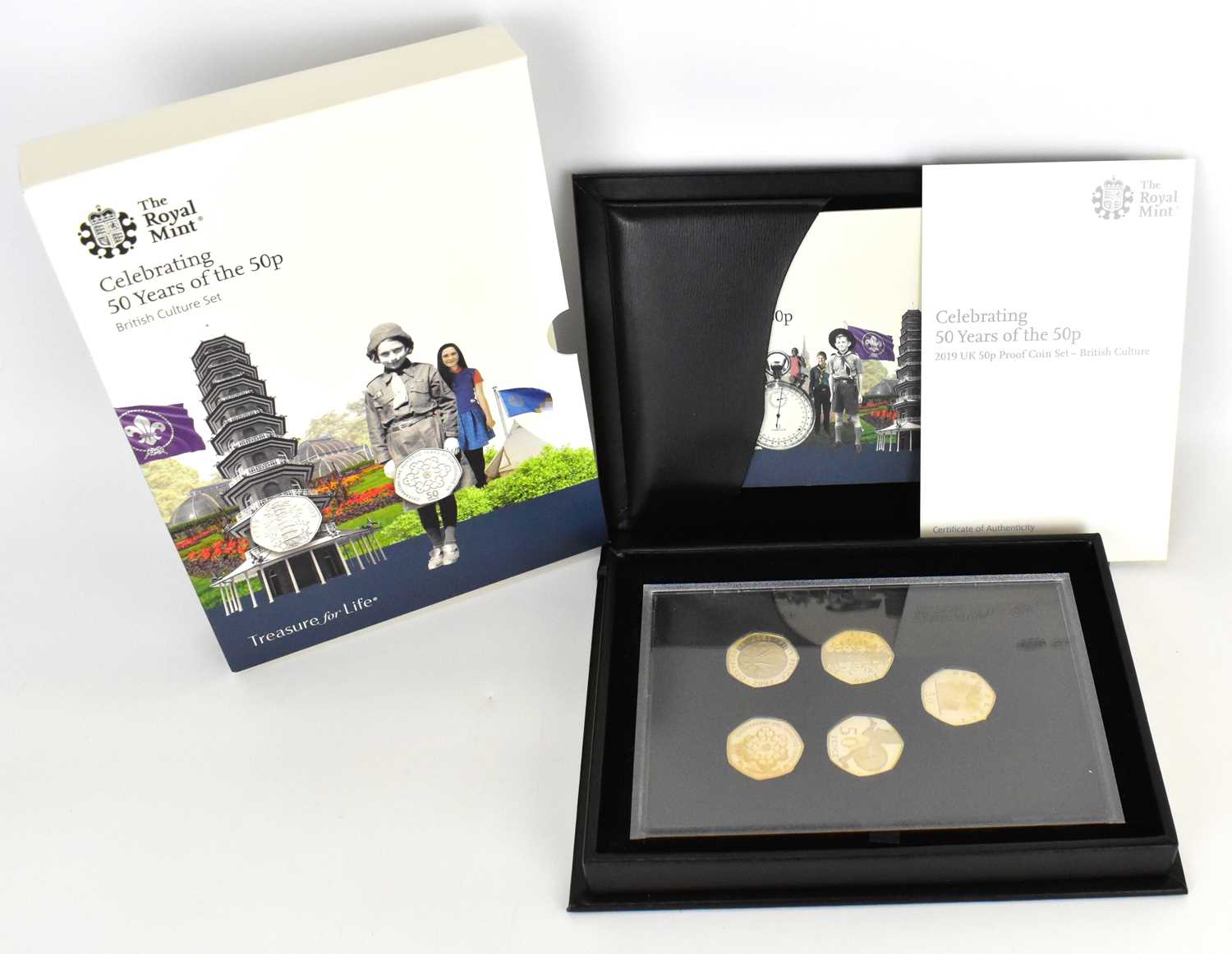 Lot 909 - ROYAL MINT; 'Celebrating 50 years of the 50p:...