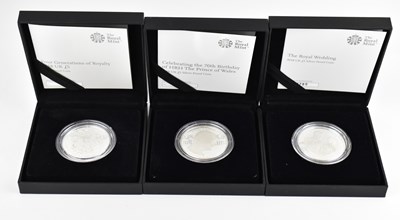 Lot 916 - ROYAL MINT; three boxed 'Treasures for Life'...