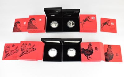 Lot 904 - ROYAL MINT; four boxed collectors' coins from...