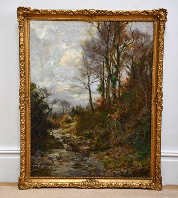 Lot 36 - TOM CLOUGH (1867-1943) oil on canvas, river...