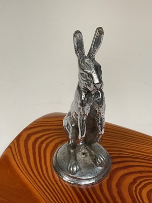 Lot 12 - A vintage hare car mascot from an Alvis 12/50...