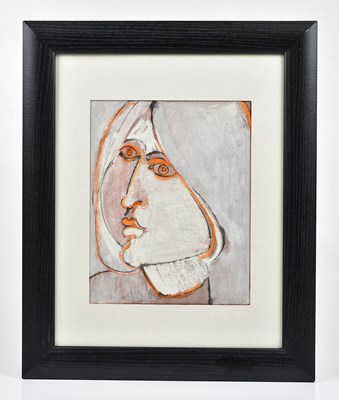 Lot 179 - GEOFFREY KEY (born 1941); mixed media, 'Female...