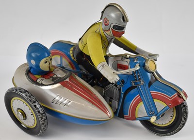 Lot 321 - A modern Chinese tinplate motorbike and...