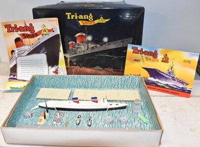 Lot 313 - Tri-ang ships, Minic, 1:1200 scale diecast...