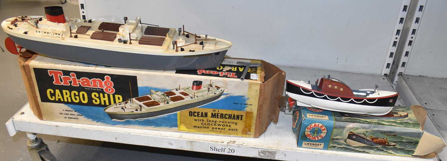 Lot 447 - TRI-ANG; a boxed cargo ship 'M.S. Ocean...