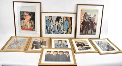 Lot 190 - A collection of nine framed Beatles pictures (9).