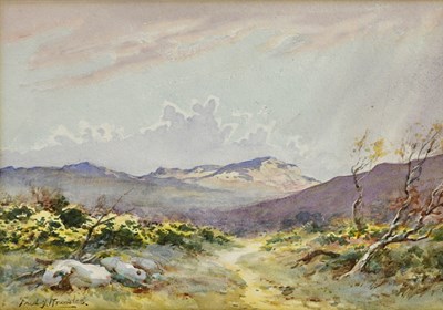 Lot 342 - FRED J. KNOWLES; a pair of watercolours, rural...