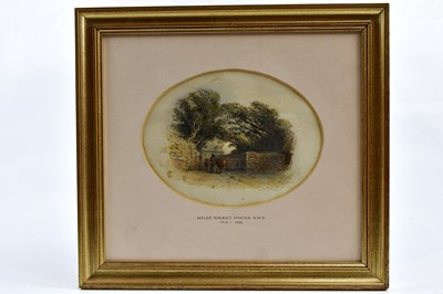 Lot 342 - FRED J. KNOWLES; a pair of watercolours, rural...