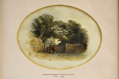 Lot 342 - FRED J. KNOWLES; a pair of watercolours, rural...