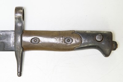 Lot 700 - An Italian M1891 knife bayonet for the M1891...