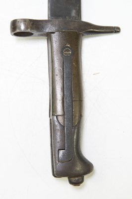 Lot 700 - An Italian M1891 knife bayonet for the M1891...