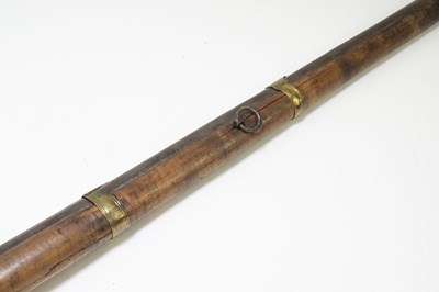 Lot 579 - An Indian matchlock three-band rifle, later...