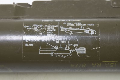 Lot 628 - An inert L1A2B1 66mm collapsible rocket...