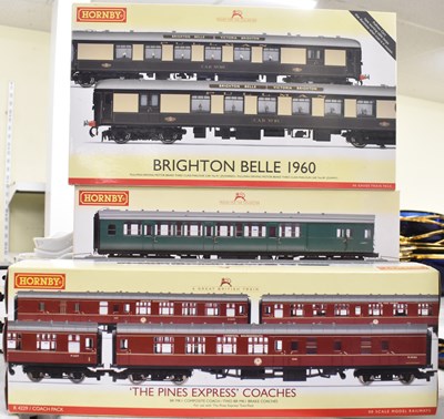 Lot 337 - HORNBY; a OO gauge 'The Pines Express' Coaches'...