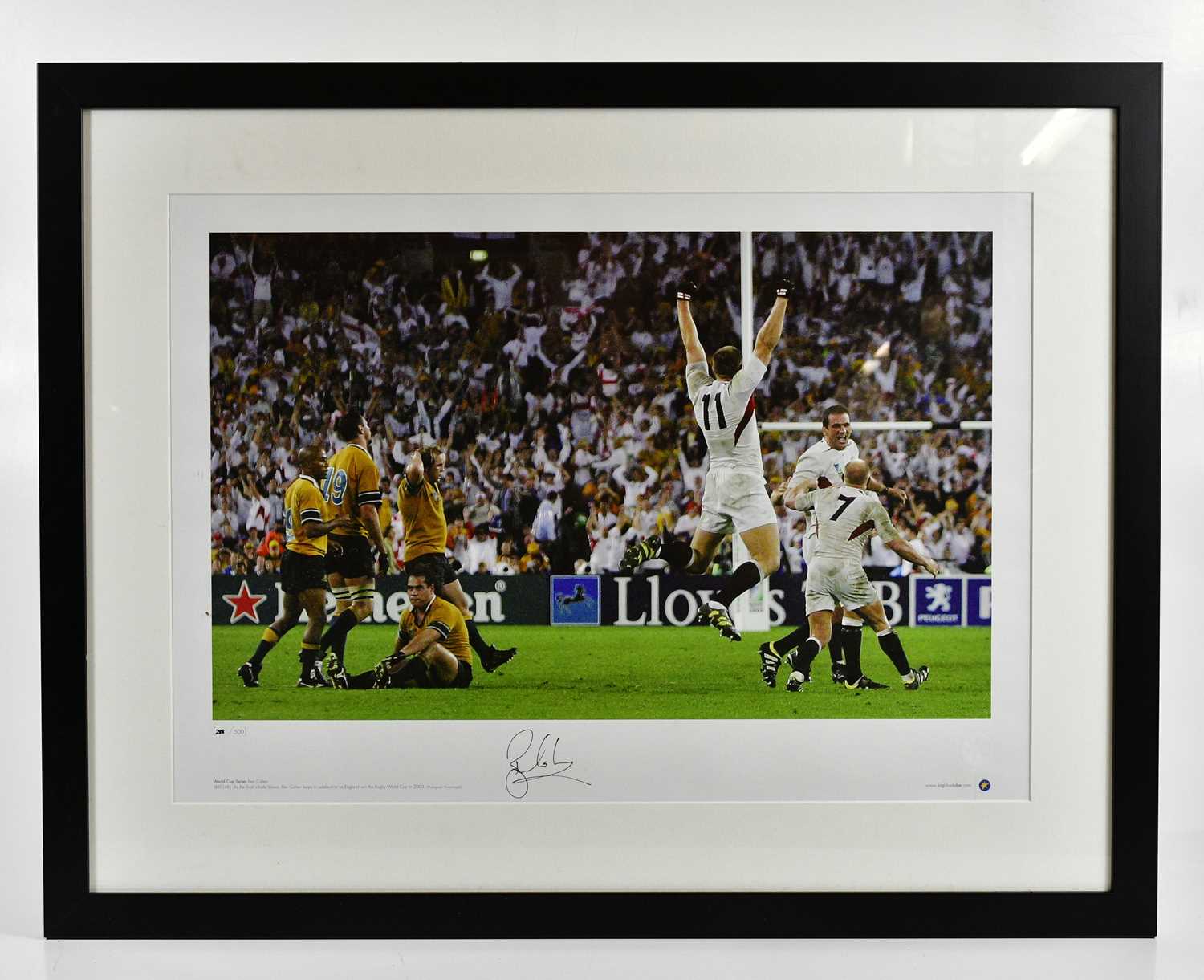 Lot 1217 - ENGLAND RUGBY; an autographed limited