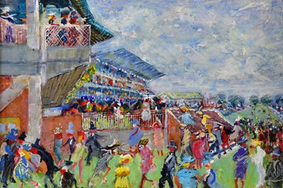 Lot 261 - SUE ATKINSON (1949-2021); oil on board, 'A Day...
