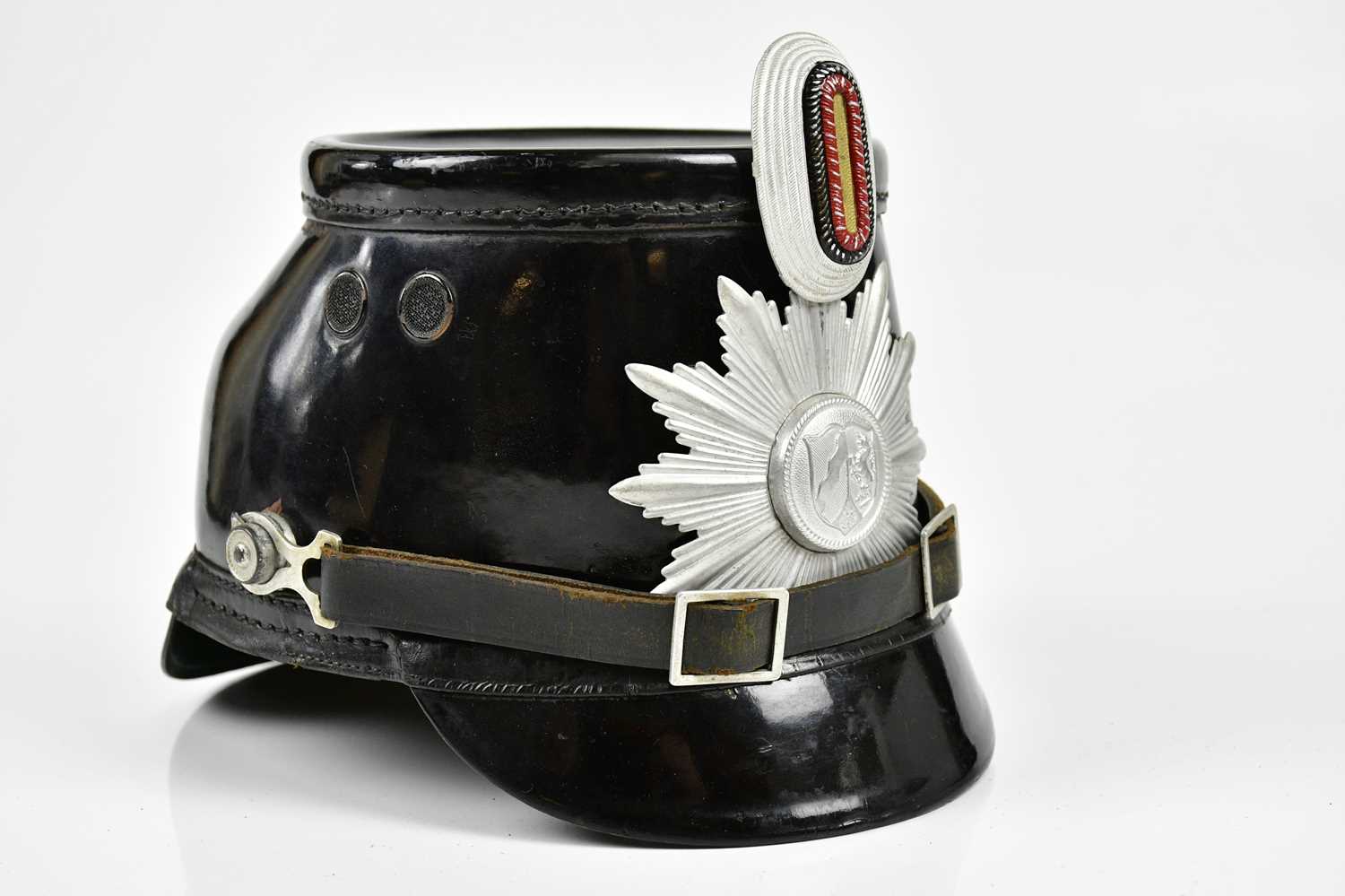 Lot 419 - A German Police shako with Westphalia badge.