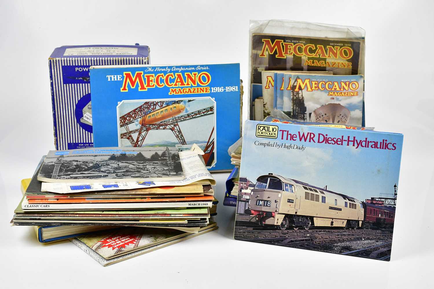 Lot 1110 MECCANO; two boxed power control units