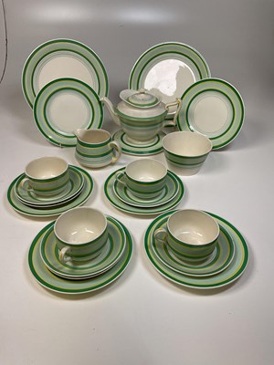 Lot 178 - An Art Deco tea set including teapot and stand...