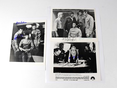 Lot 133 - STAR TREK; two black and white stills from...