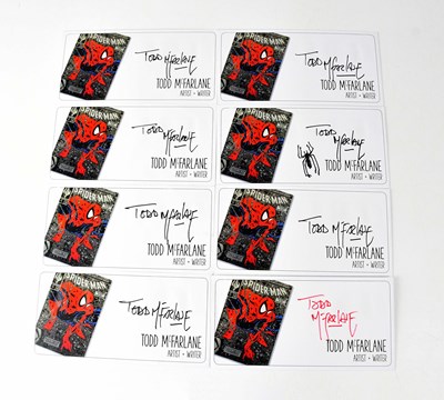 Lot 130 - SPIDER-MAN; eight Spider-Man branded envelopes...