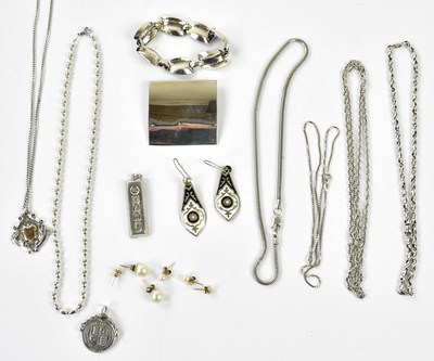 Lot 718 - A small group of costume jewellery, including...