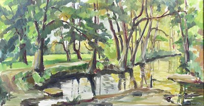 Lot 256 - STUART STANLEY; oil on canvas, 'River Moor,...