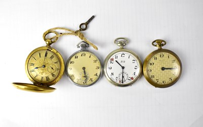 Lot 1107 - Four various pocket watches