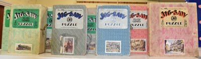 Lot 378 - GWR; eight boxed jigsaws including King George...