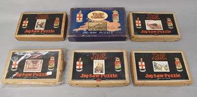 Lot 381 - GWR; six boxed vintage jigsaws including...