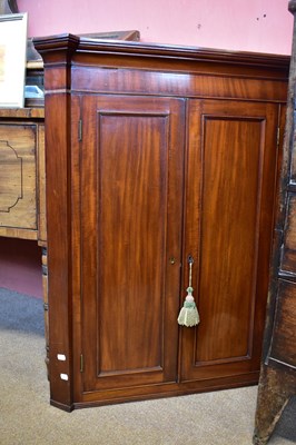 Lot 2432 - A 19th century mahogany two door straight...