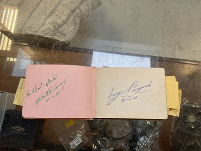 Lot 252 - A partially filled autograph book with...