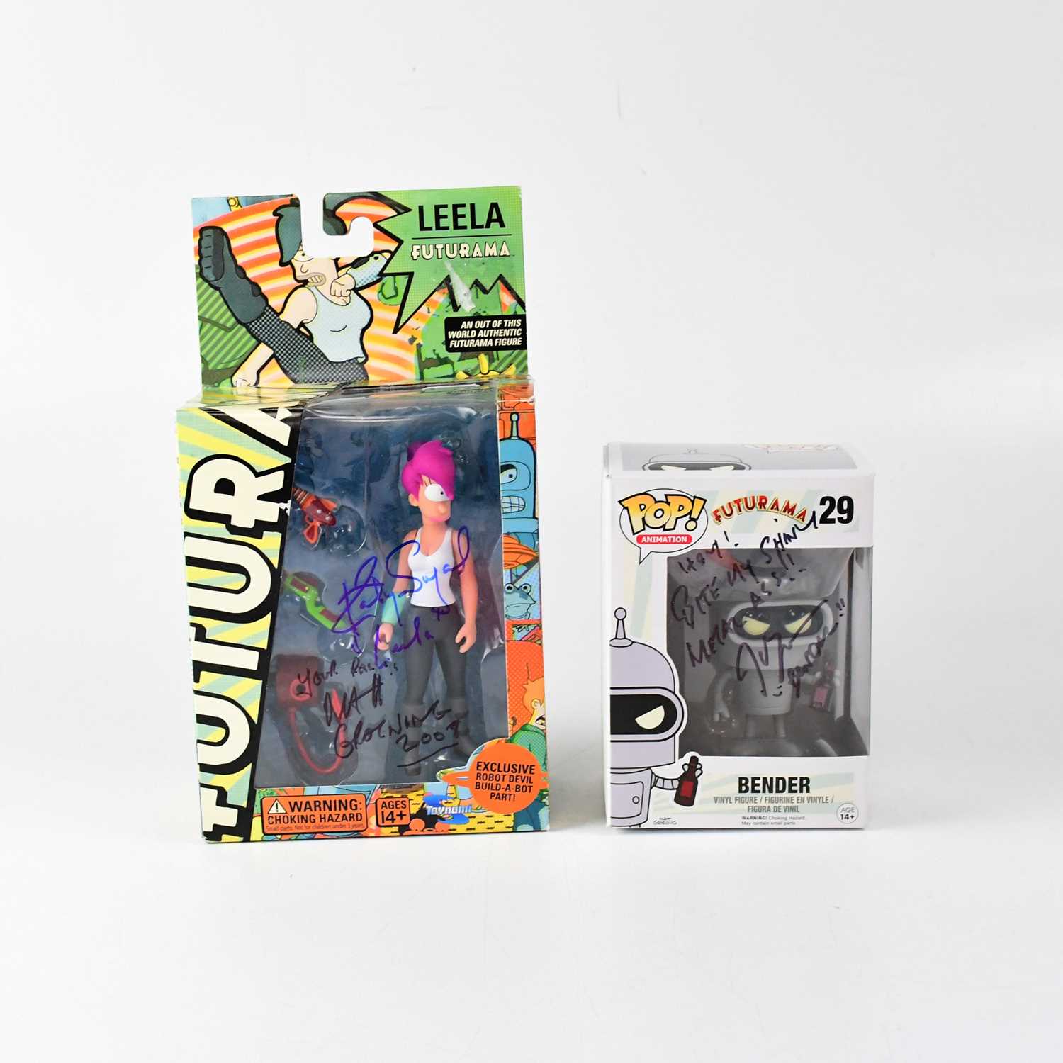 Lot 135 - FUTURAMA; two boxed figures, a Funko Pop!...