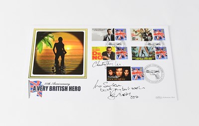 Lot 144 - JAMES BOND 007; a first day cover for the 50th...