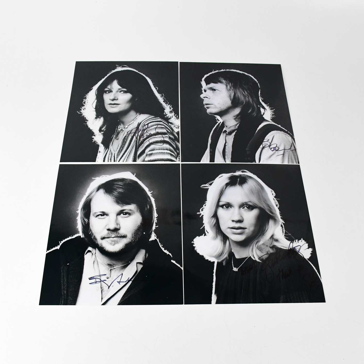 Lot 211 - ABBA; four black and white promotional...