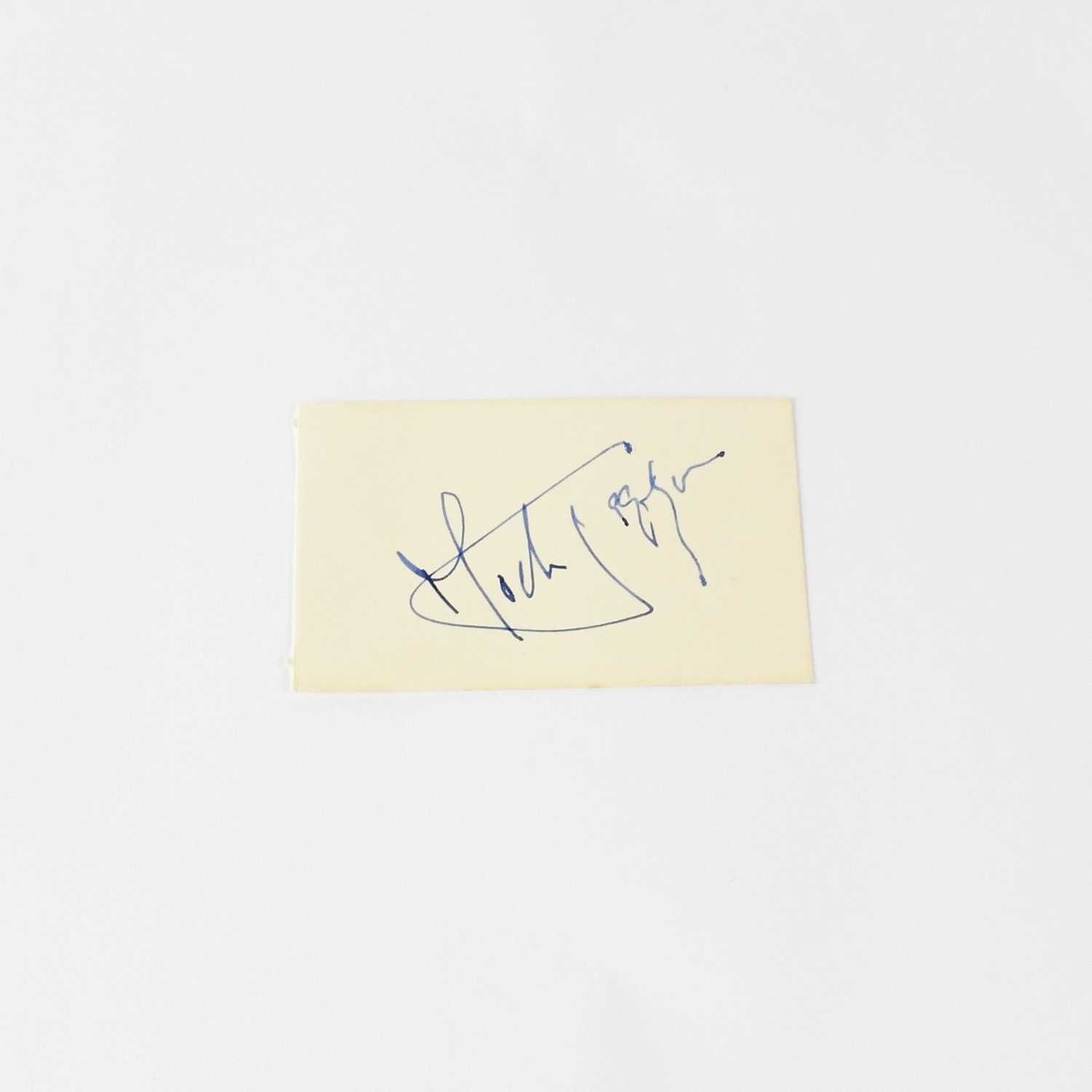 Lot 215 - MICK JAGGER; a small torn page from an...