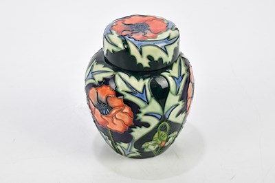 Lot 88 - MOORCROFT; a ginger jar and cover, height 16cm,...
