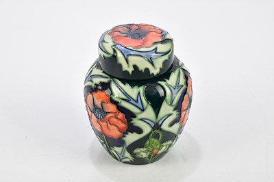 Lot 88 - MOORCROFT; a ginger jar and cover, height 16cm,...