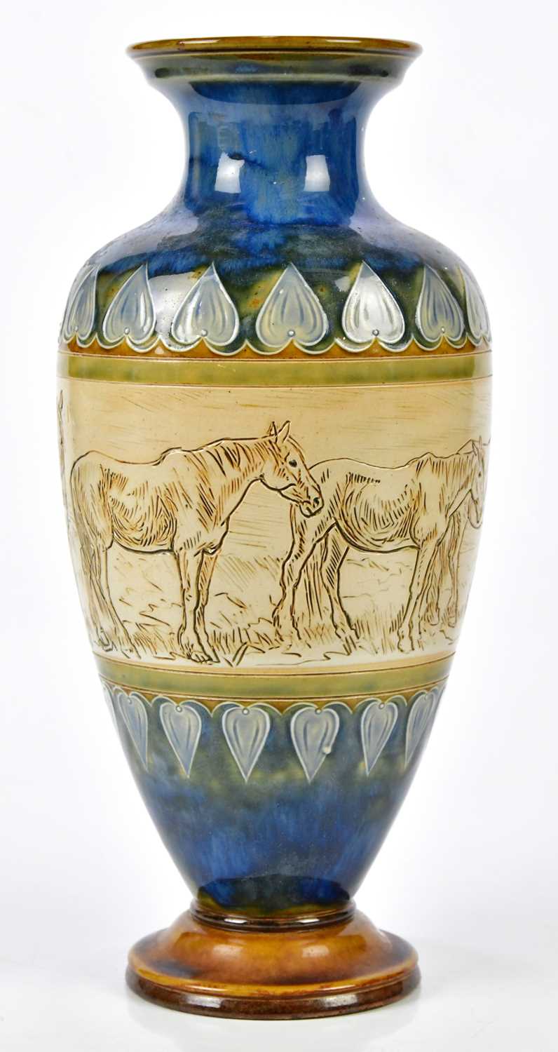Lot 56 - HANNAH BARLOW FOR ROYAL DOULTON; an Artware...